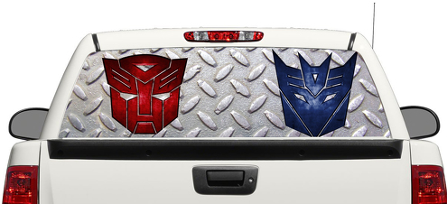 Transformer logo Autobot Decepticon Achterruit Decal Sticker Pick-up Truck SUV Auto 3