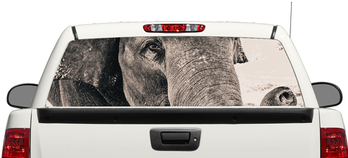 Olifant Wild dier Afrika Achterruit Decal Sticker Pick-up Truck SUV Auto 3