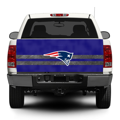 New England Patriots Football logo Flag Tailgate Decal Sticker Wrap Pick-up Truck SUV Car