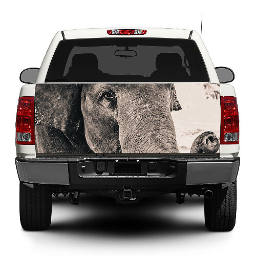 Olifant Wild dier Afrika Decal Sticker Wrap Pick-up Truck SUV Auto