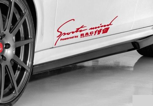 Sports Mind Powered by Racing Edition Auto vinyl sticker sticker ROOD