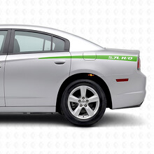 5.7L H/O tapsvormige strepen zijvinylsticker voor Dodge Charger 2011-2014_3