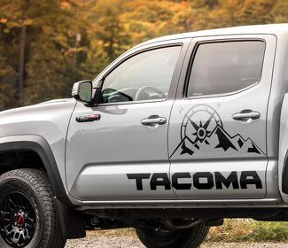 Toyota Tacoma TRD Sport bergen expeditie grafische zijstreep sticker