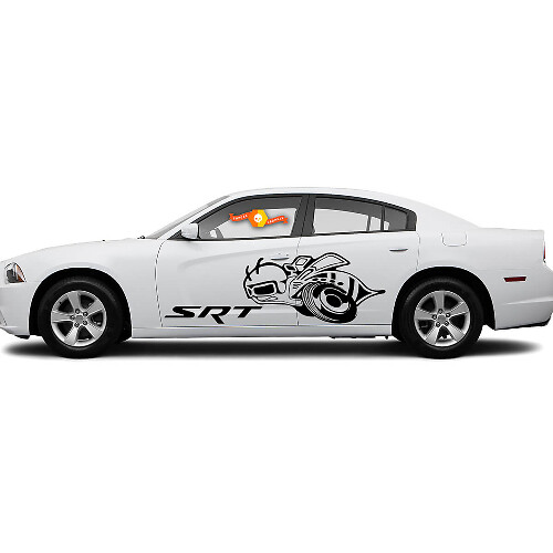 Super Bee SRT Zijdelingse Vinyl Decal Kit voor Dodge Charger