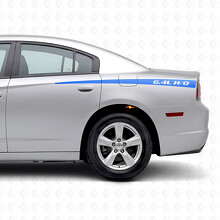 6.4L H/O tapsvormige strepen zijvinylsticker voor Dodge Charger 2011-2014_2