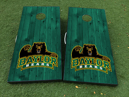 Baylor Bears Cornhole Board Vinyl Wrap Decal Set