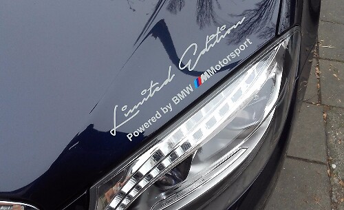2 x M Motorsport-sticker in beperkte oplage, compatibel met BMW M3 M4 M5 M6
