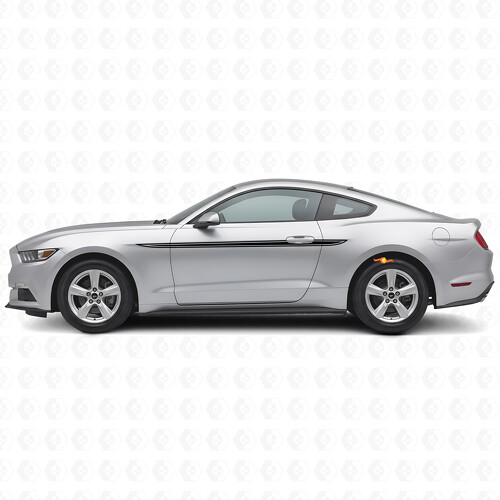 Accent Outline Strepen Zij Vinyl Decal Sticker voor Ford Mustang 2015-2020_1
