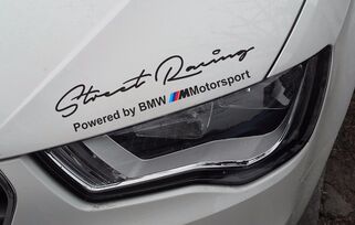 Set 2x BMW Street Racing zijstickers op carrosserie compatibel met BMW M-serie
