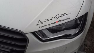 2 x Audi Motorsport-sticker in beperkte oplage, compatibel met Audi-modellen