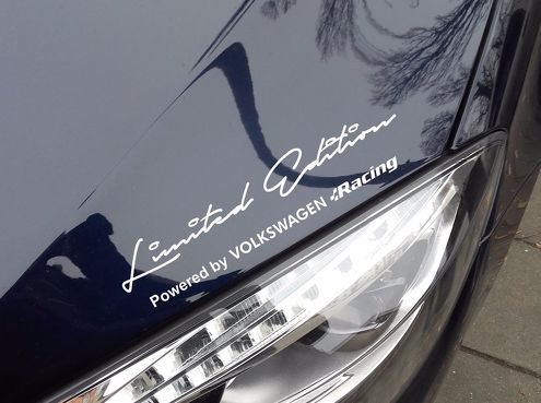 2x Limited edition VW Racing Decal Sticker past op Volkswagen Golf Beetle Passat
