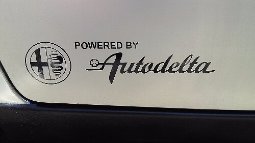 Aangedreven door Autodelta Zij Vinyl Decals Kit voor Alfa Romeo Spider Giulia