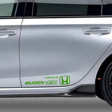 Powered by Mugen Zijkant Vinyl Decal Set voor Honda Auto's_3