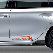 Powered by Mugen Zijkant Vinyl Decal Set voor Honda Auto's_4