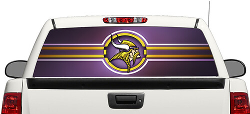 Minnesota Vikings NFL achterraam vinylsticker