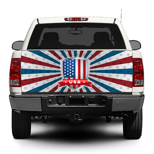 USA-vlag schild achterklepsticker voor pick-up trucks en SUV's