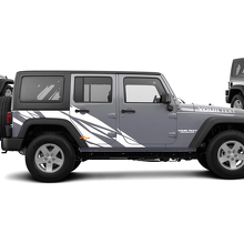 Rechte Splash Graphic Vinyl Decal Kit voor Jeep Wrangler Unlimited JK_2