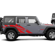 Rechte Splash Graphic Vinyl Decal Kit voor Jeep Wrangler Unlimited JK_3