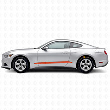 Customstrepen lagere zijstickerset voor Musclecar Musclecarmodel 2015-2020_4