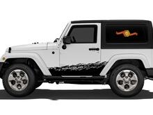 JEEP Sticker Sticker splash side rocker deur graphics 07-23 Wrangler JK 2 deur 2