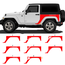 Maatwerk Grafische Achterzij Vinyl Decal Sticker voor Jeep Wrangler JK 3
