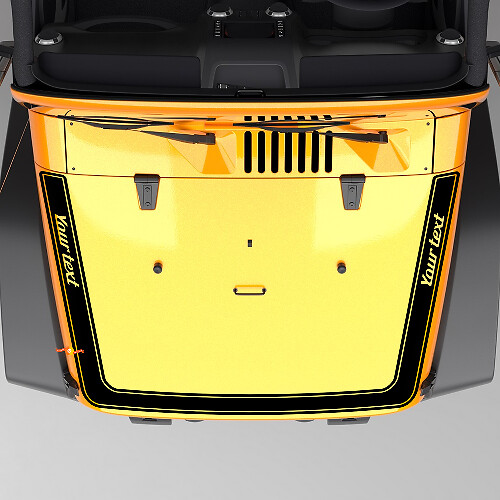 Perimeter Motorkap Streep Vinyl Decal Sticker voor Jeep Wrangler Rubicon