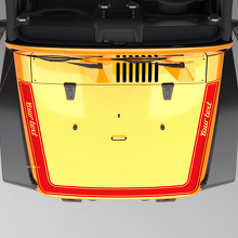 Perimeter Motorkap Streep Vinyl Decal Sticker voor Jeep Wrangler Rubicon 3
