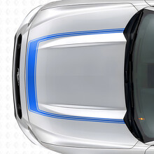 Accent Contourstreep Motorkap Vinyl Sticker voor Musclecar Musclecarmodel 2015-2020_2