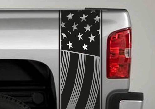US USA vlag patriottische strepen Truck Bed side Decal Stickers past op Dodge Ram Chevy Ford F150 Toyota
