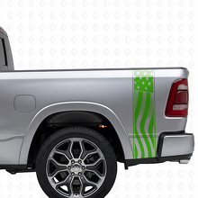 USA Vlag Zijstrips Vinyl Decal Set voor Musclecar truck_3