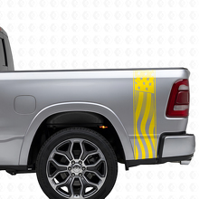 USA Vlag Zijstrips Vinyl Decal Set voor Musclecar truck_5