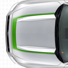 Streep met Buitencontour Motorkap Vinyl Decal voor Musclecar Musclecarmodel 2015-2020_3