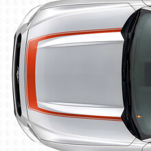 Streep met Buitencontour Motorkap Vinyl Decal voor Musclecar Musclecarmodel 2015-2020_4