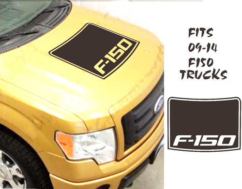Ford F150 Contour Blackout Vinyl Hood Decal INSERT Past op 09-14 Trucks