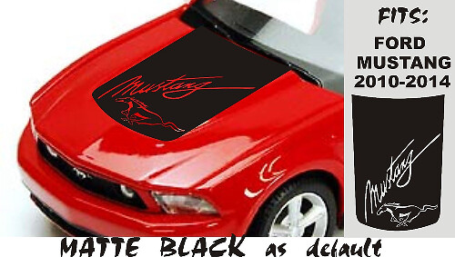 Script Logo Motorkap Vinyl Decal voor Musclecar Musclecarmodel 2010-2020