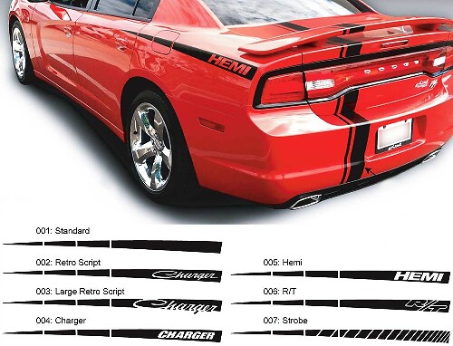 Dodge Charger Quarter Spear Hemi RT-stickersticker Zijafbeeldingen passen op modellen 2011-2014