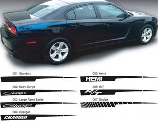 Dodge Charger Scheermes Hemi RT Decal Sticker Side graphics past op modellen 2011-2014