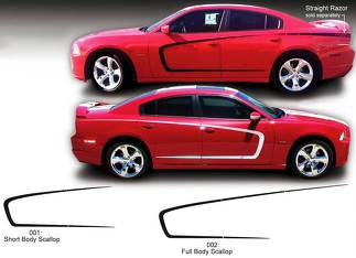 Dodge Charger Body Scallop side Decal Sticker graphics past op modellen 2011-2020