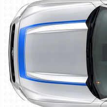Streep met Binnencontour Motorkap Vinyl Decal voor Musclecar Musclecarmodel 2015-2020_2