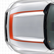 Streep met Binnencontour Motorkap Vinyl Decal voor Musclecar Musclecarmodel 2015-2020_4