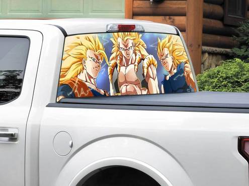 Anime Dragon Ball Dragon Ball Z Goku Super Saiyan Achterruit Decal Sticker Pick-up Truck SUV Auto elke maat
