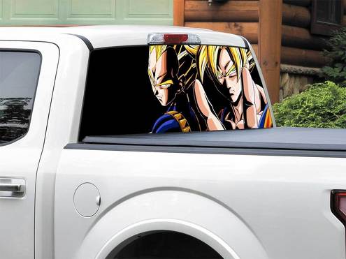 Anime Dragon Ball Z Achterruit Decal Sticker Pick-up Truck SUV Auto elke maat