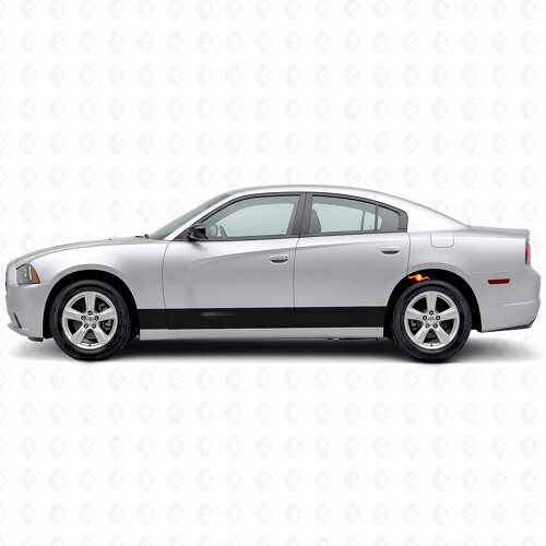 Accentstrepen Rocker Panel Vinyl Decal Sticker voor Dodge Charger 2006-2010_1