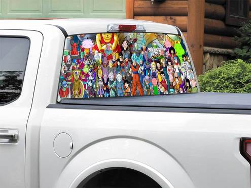 Anime Dragon Ball Achterruit Decal Sticker Pick-up Truck SUV Auto elke maat