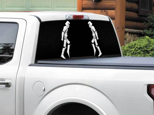 Star Wars dansende Stormtrooper grappige achterruit sticker sticker pick-up truck SUV auto elke maat