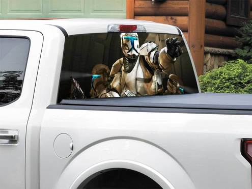 Republic Commando Star Wars achterruit sticker sticker pick-up truck SUV auto elke maat