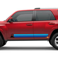 Heritage retro rocker paneel strepen bergen sticker sticker voor Toyota 4Runner
 2