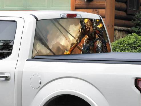 League Of Legends Wukong achterruit sticker sticker pick-up truck SUV auto elke maat