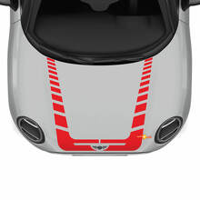 Hood Racing Stripes Decal Sticker voor Mini Cooper
 3