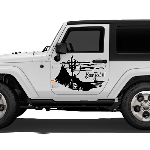 Cactus Landscape Deur Vinyl Sticker Decal voor Jeep Wrangler Rubicon Sahara